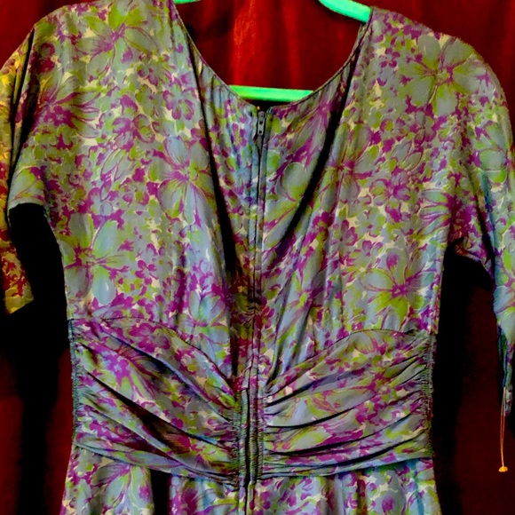 R&K Originals Blue print dress. - Picture 6 of 15